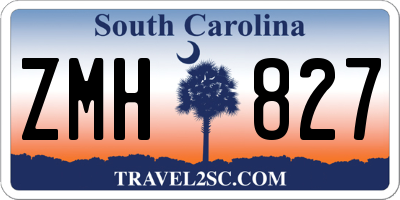 SC license plate ZMH827