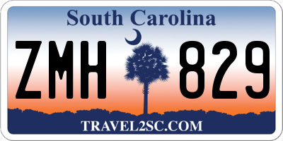 SC license plate ZMH829