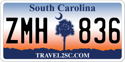 SC license plate ZMH836