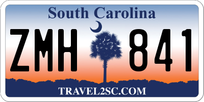 SC license plate ZMH841