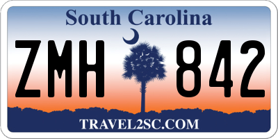 SC license plate ZMH842