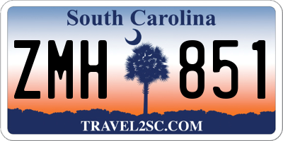 SC license plate ZMH851