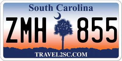 SC license plate ZMH855