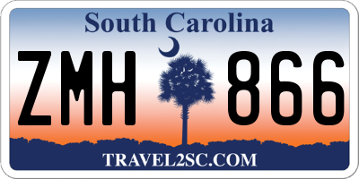 SC license plate ZMH866