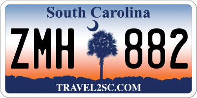 SC license plate ZMH882