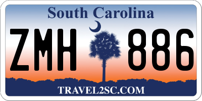 SC license plate ZMH886