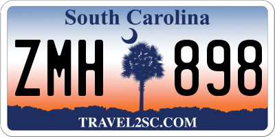 SC license plate ZMH898
