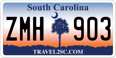 SC license plate ZMH903