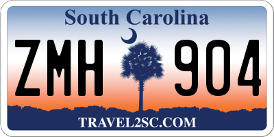 SC license plate ZMH904