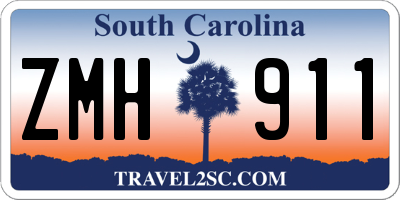 SC license plate ZMH911