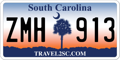 SC license plate ZMH913
