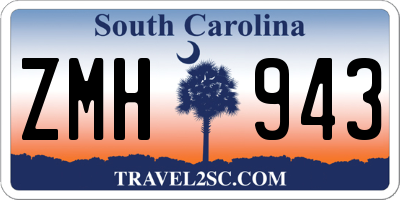 SC license plate ZMH943