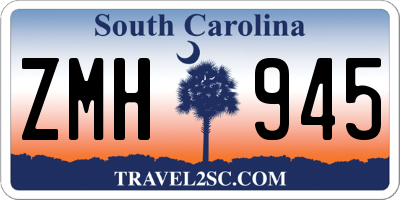 SC license plate ZMH945