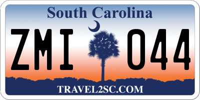SC license plate ZMI044