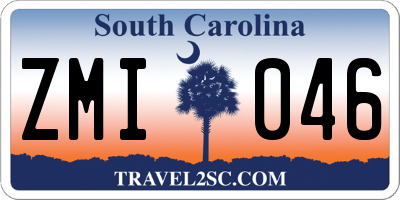 SC license plate ZMI046
