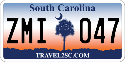 SC license plate ZMI047