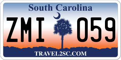 SC license plate ZMI059
