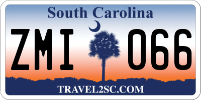 SC license plate ZMI066