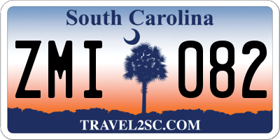 SC license plate ZMI082