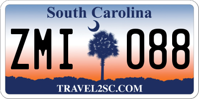 SC license plate ZMI088