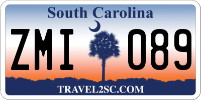 SC license plate ZMI089