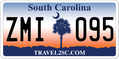 SC license plate ZMI095