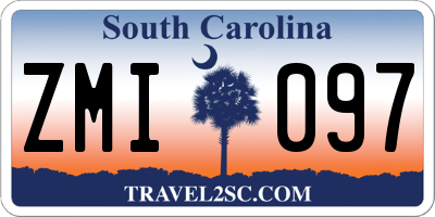 SC license plate ZMI097