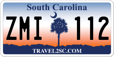 SC license plate ZMI112