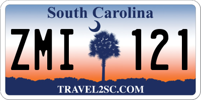 SC license plate ZMI121