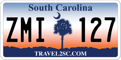 SC license plate ZMI127