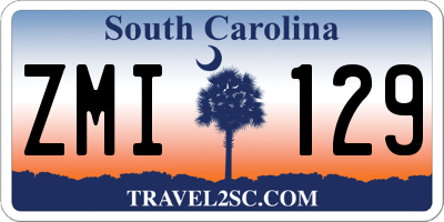 SC license plate ZMI129