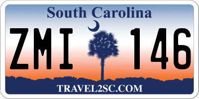 SC license plate ZMI146