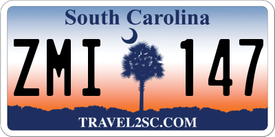 SC license plate ZMI147