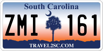 SC license plate ZMI161
