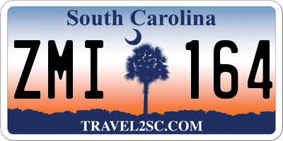 SC license plate ZMI164