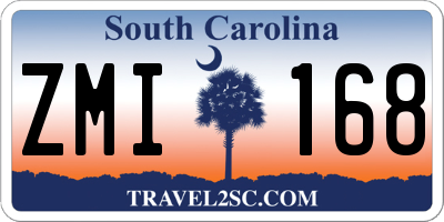 SC license plate ZMI168
