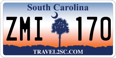 SC license plate ZMI170