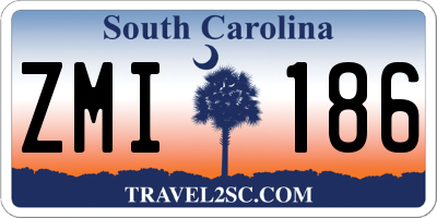 SC license plate ZMI186