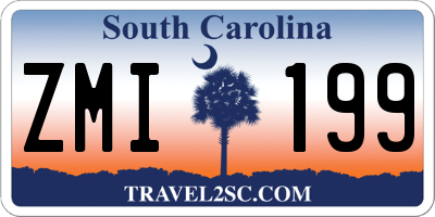 SC license plate ZMI199