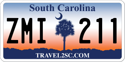 SC license plate ZMI211