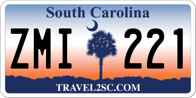 SC license plate ZMI221