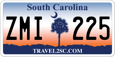 SC license plate ZMI225