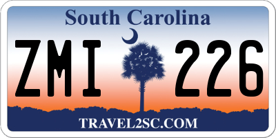 SC license plate ZMI226