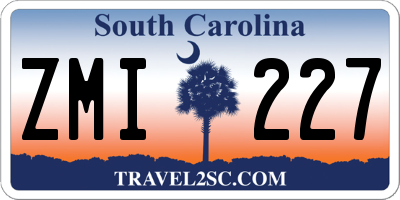 SC license plate ZMI227