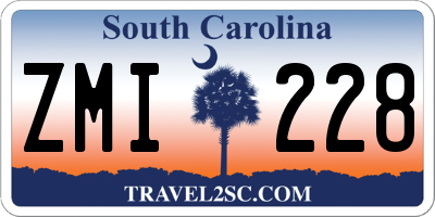 SC license plate ZMI228