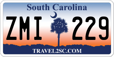 SC license plate ZMI229
