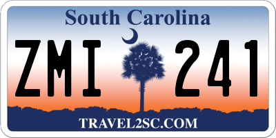 SC license plate ZMI241