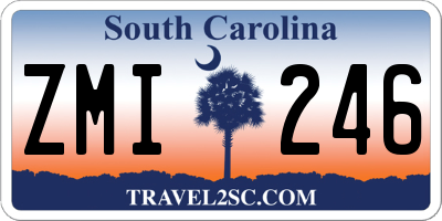 SC license plate ZMI246