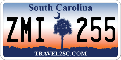 SC license plate ZMI255