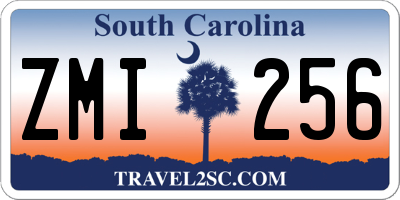 SC license plate ZMI256